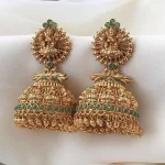 Partywear, wedding Jhumka Beads Alloy Jhumki Earring