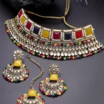 Alloy Gold-plated Multicolor Jewel Set