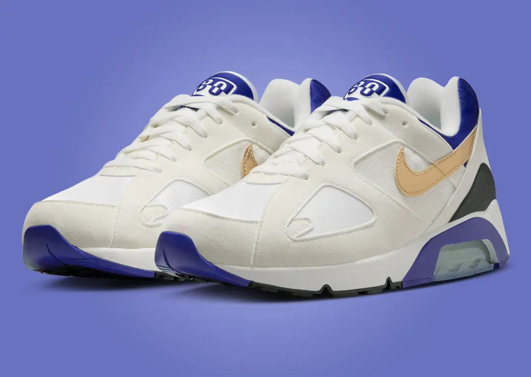 The Nike Air 180 White Bright Concord Releases August 2024