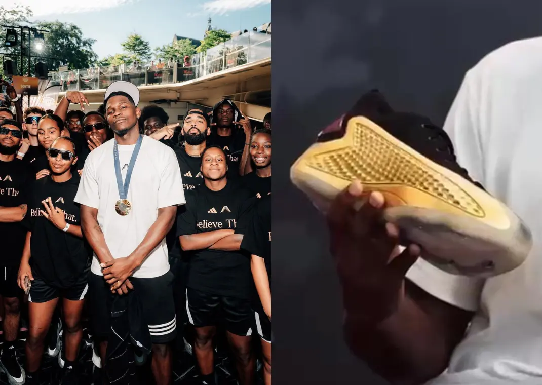 Adidas Gifts Anthony Edwards a Gold Medal adidas AE 1 Low