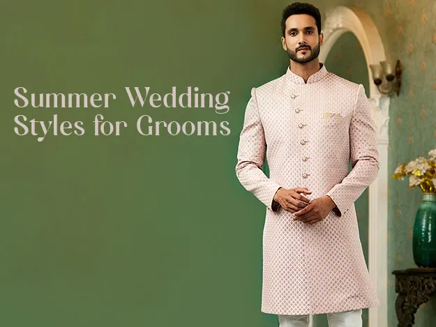 Stylish Summer Wedding Outfits for Indian Grooms