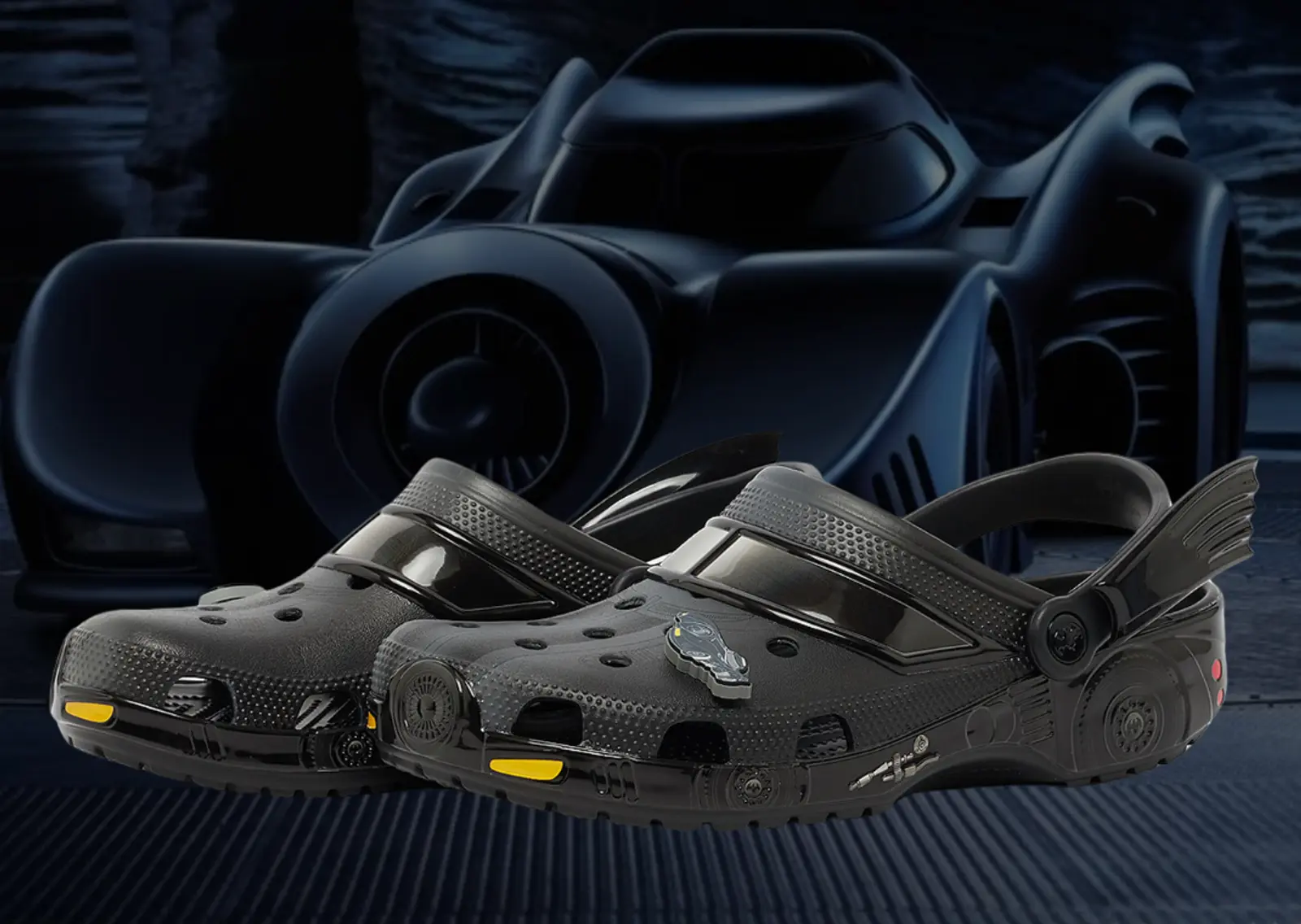 The Batman x Crocs Classic Clog Batmobile Releases in 2024