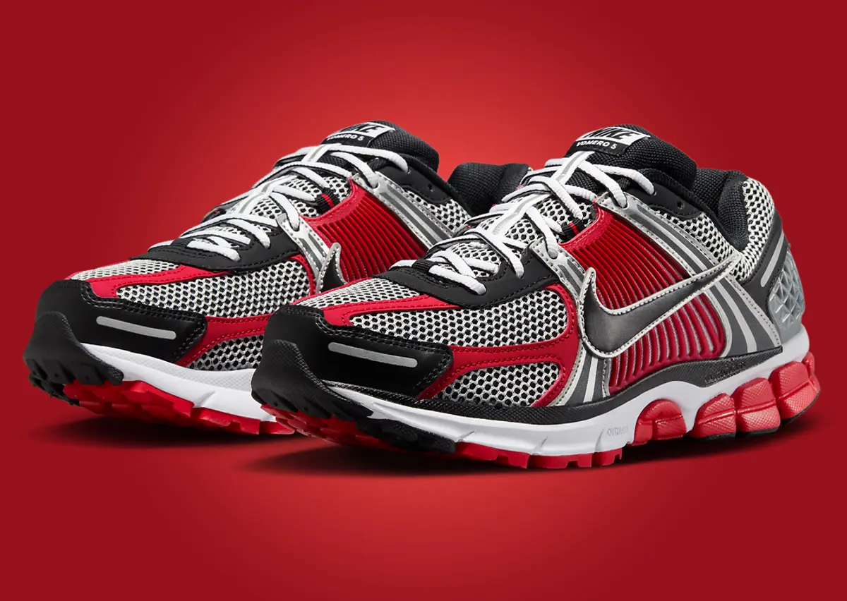 The Nike Zoom Vomero 5 Metallic Silver University Red Releases Holiday 2024