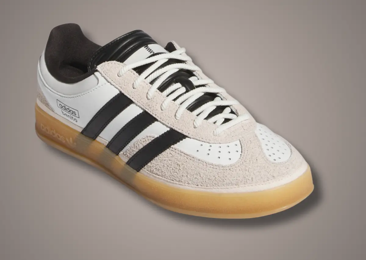 The Bad Bunny x adidas Gazelle Indoor White Black Releases September 2024